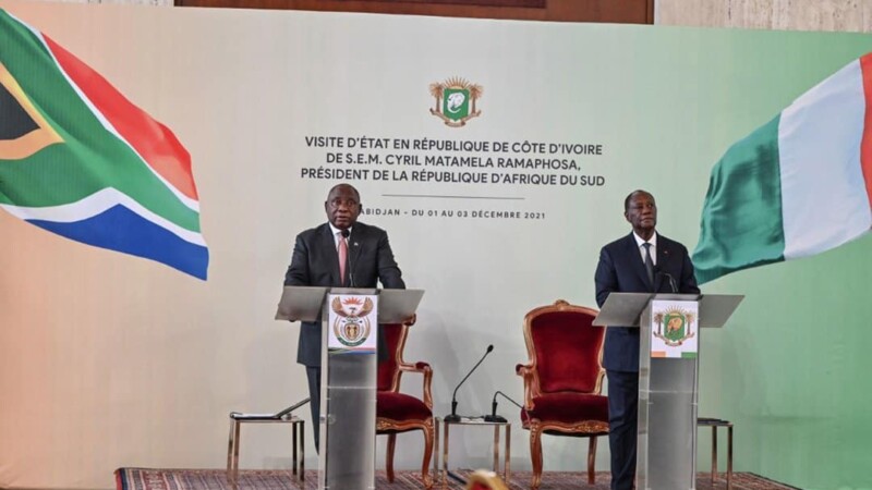 Afrique du Sud: Alassane Ouattara, hôte du président Cyril Ramaphosa
