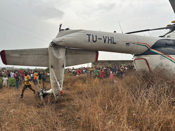 Crash d’hélicoptère : Kandia et Bictogo indemnes, le RHDP soulagé