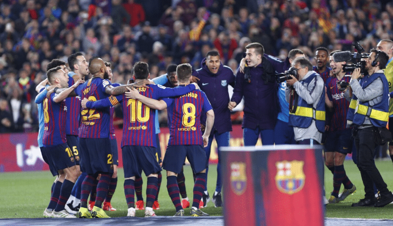Le groupe du FC Barcelone face au Real Madrid pour le clasico