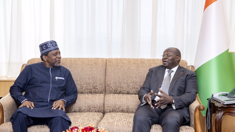 Diplomatie : En fin de mission à Abidjan, l'ambassadeur du Nigeria reçu par le Vice-président - Afrique sur 7