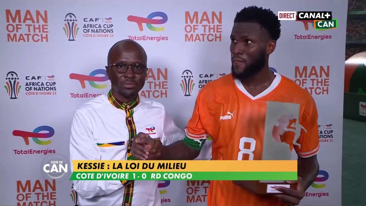 Côte d'Ivoire 1 - 0 RDC : Franck Kessié élu homme du match