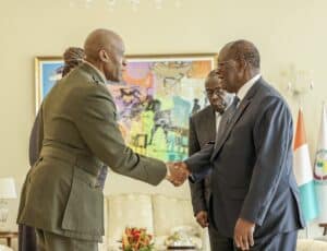 Alassane Ouattara - Général Michael E. Langley (Africom)