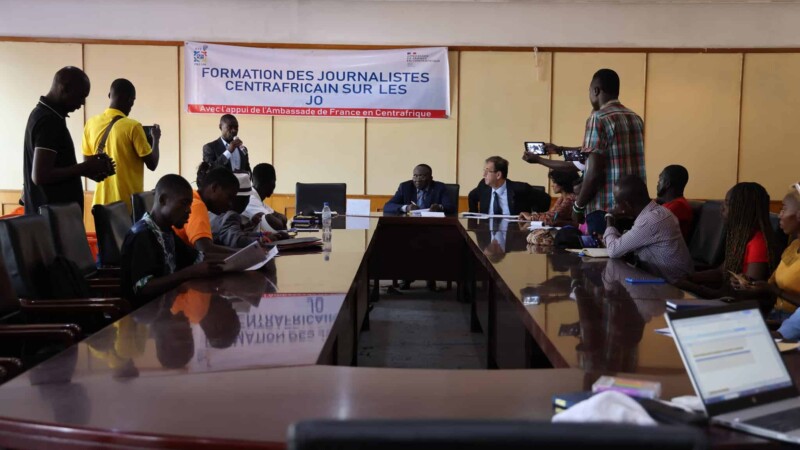 Jeux Olympiques de Paris 2024 : les Journalistes se lancent dans une formation intense à Bangui. 