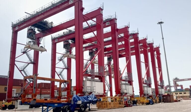 Le port de Cotonou réceptionne de nouveaux portiques de parc