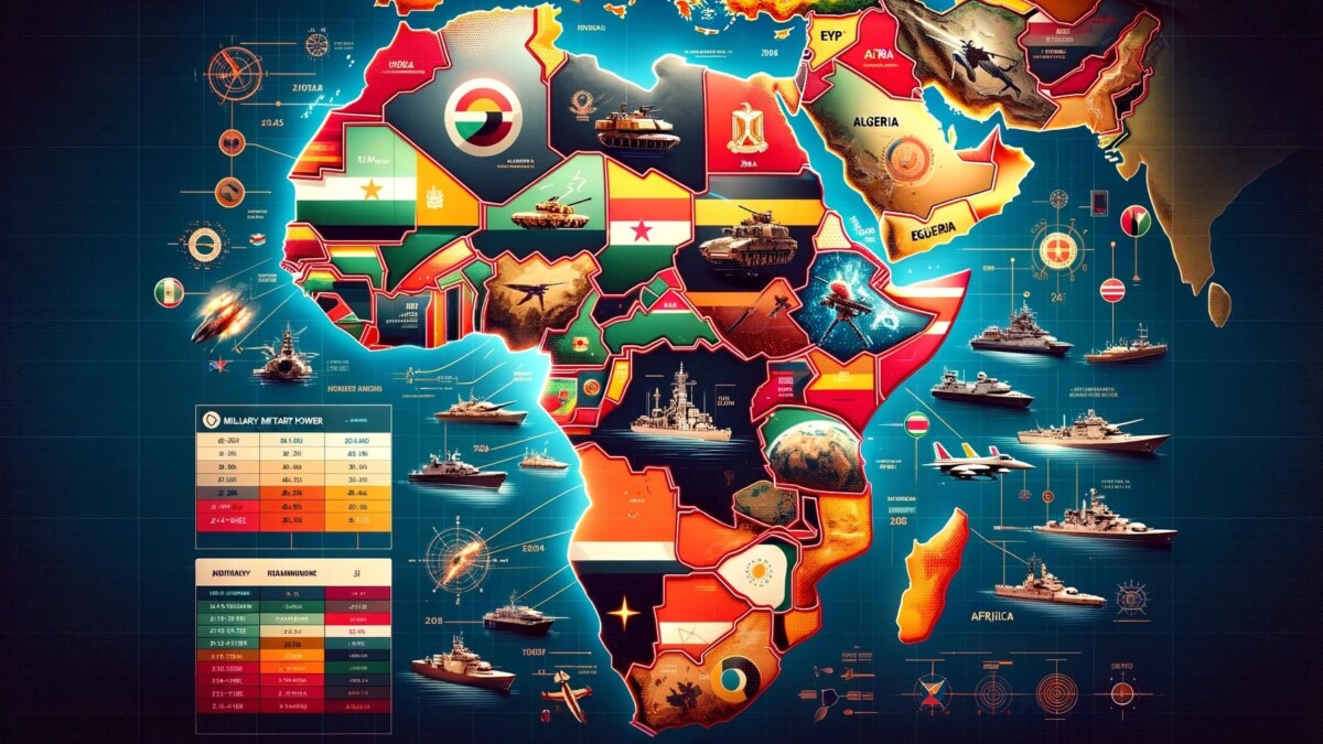 puissance militaires d'afrique en 2024 (Image généré par ia).