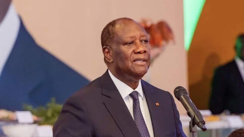 Alassane Ouattara, président de la Côte d'Ivoire