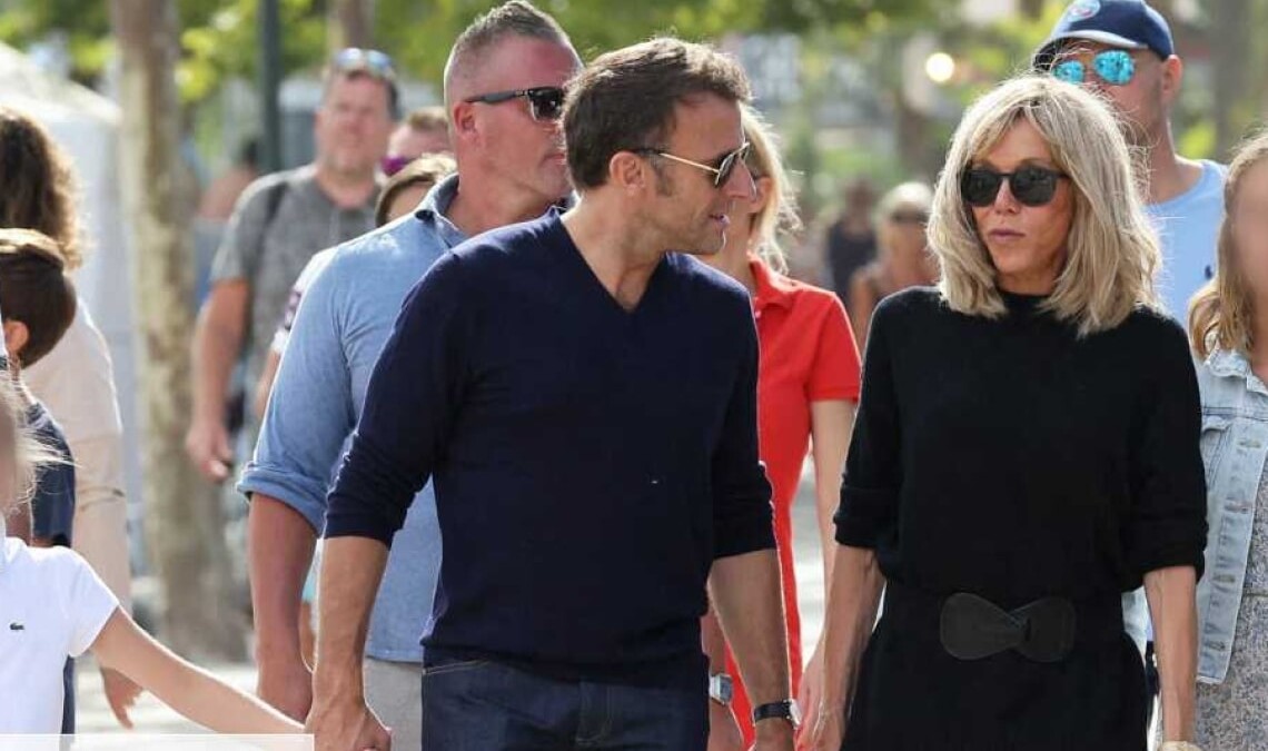Macron en vacances
