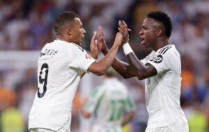 Mbappé et Vinicius contre Bétis au Santiga Bernabèu