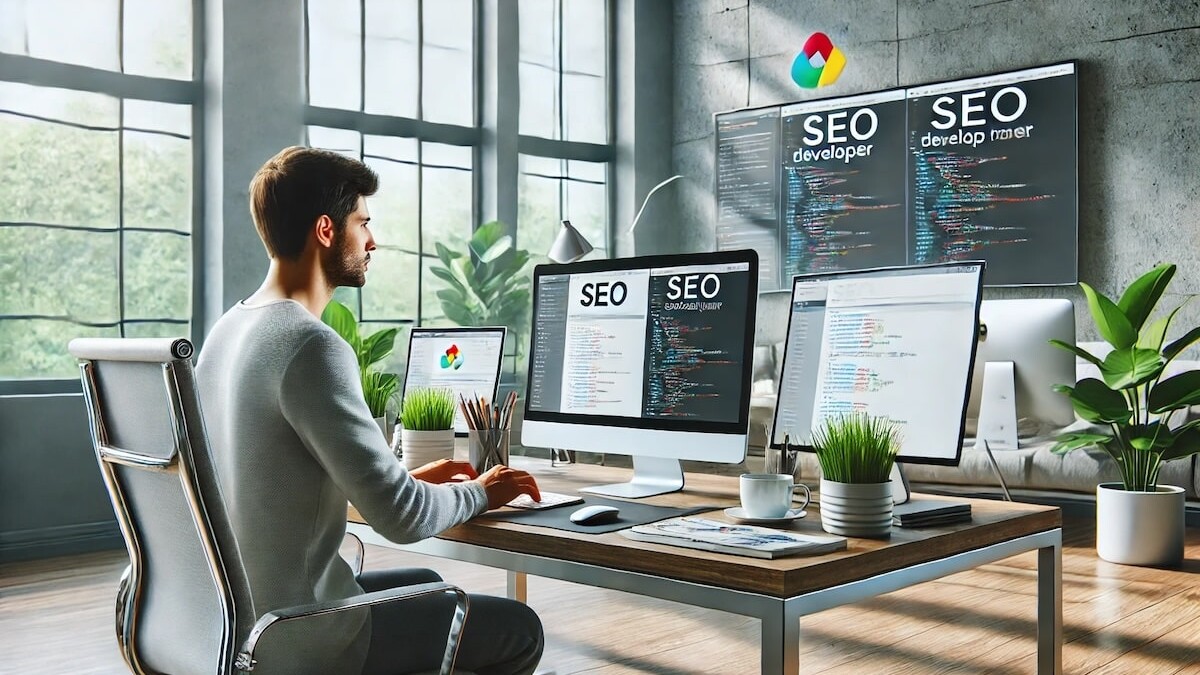Developpeur SEO de chez Build Groupe, une image iA
