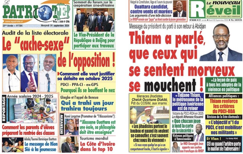 Titrologie du 4 septembre 2024