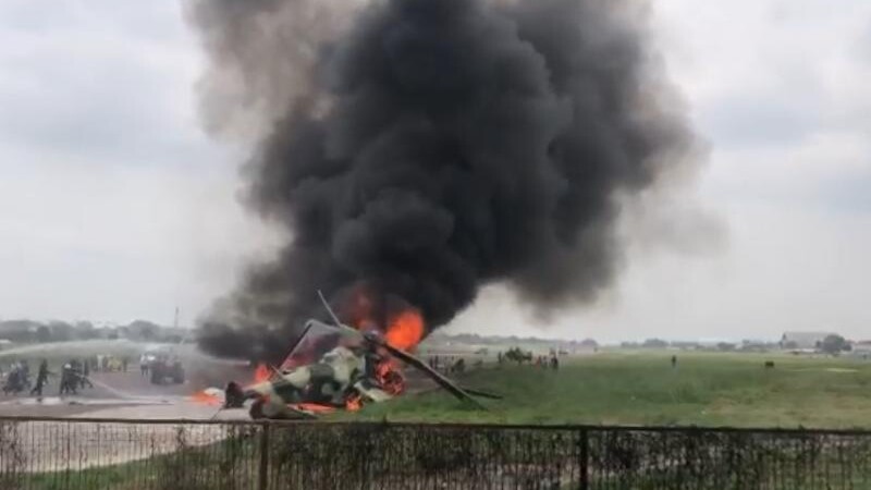 RDC : 3 morts dans le crash d’un hélicoptère militaire à Kinshasa