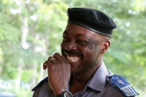 l’acteur Kané Mahoula en plein tournage