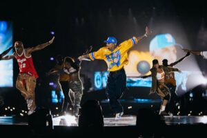 Chris Brown en concert au FNB Stadium de Johannesburg