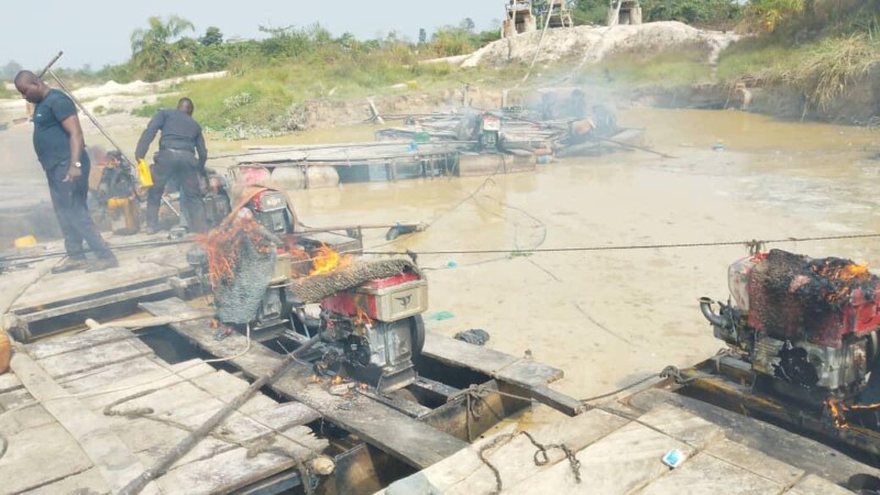 Côte d'Ivoire : des équipements d'orpaillage illégal saisis et détruits à Kétésso