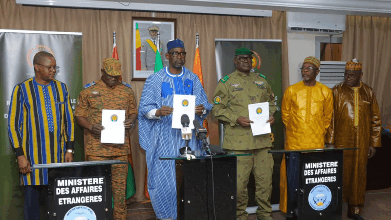 L'AES ouvre la voie au dialogue avec la CEDEAO après son retrait