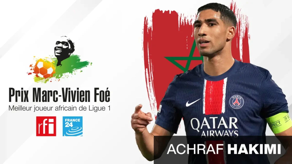 Prix Marc-Vivien Foé 2025 : Achraf Hakimi remporte le trophée