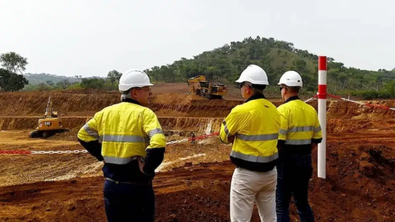 Photo d'une équipe de Fortuna Mining sur la La mine d'or de Séguéla en Côte d'Ivoire
