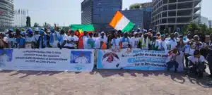 Radiation : des partisans de Gbagbo et de Soro protestent en France