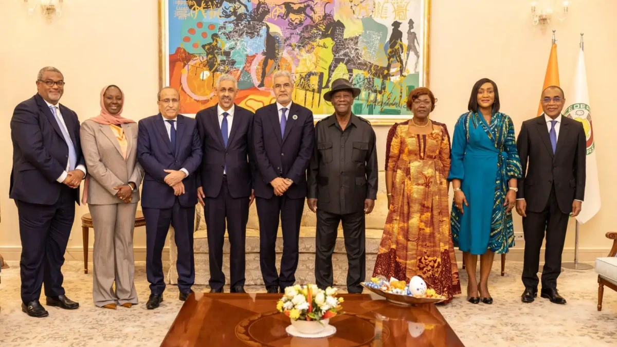 Élu président de la BAD, Sidi Ould Tah chez Alassane Ouattara