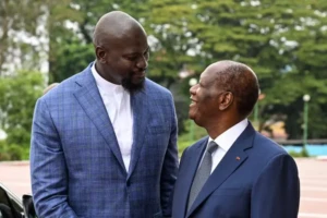 Alassane Ouattara et Mamadi Doumbouya