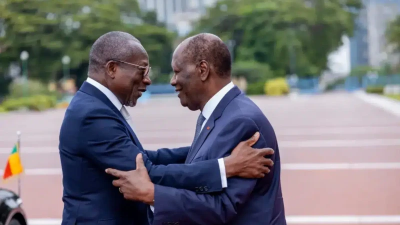 Patrice Talon et Alassane Ouattara
