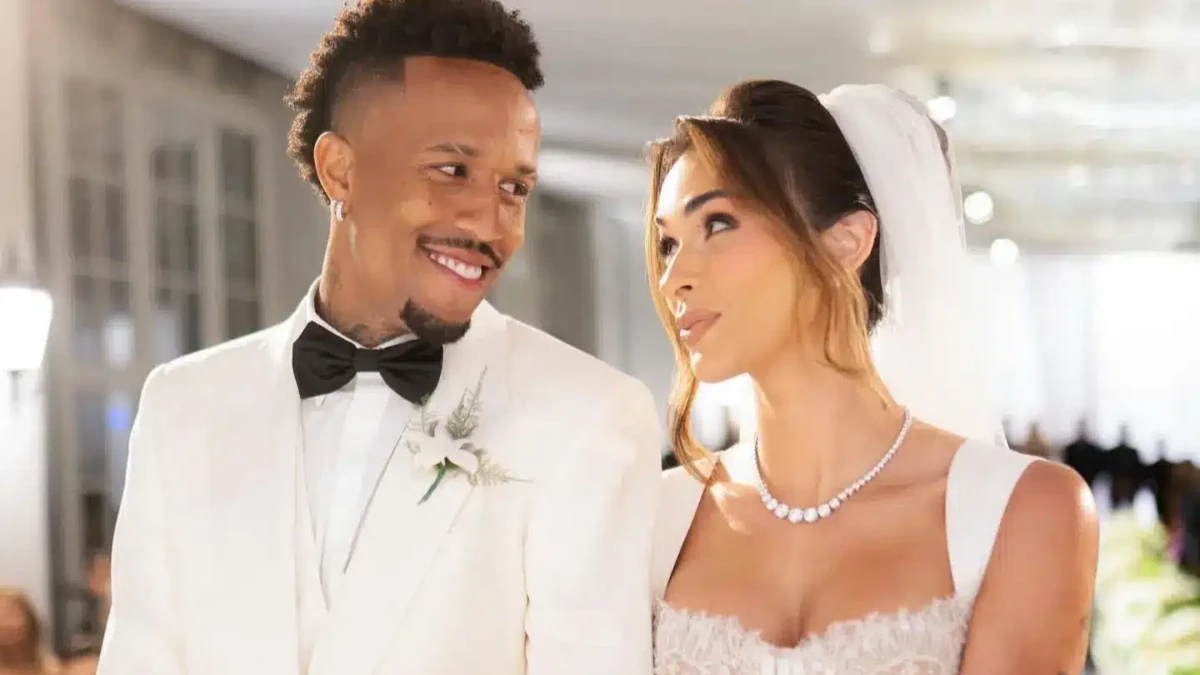 Éder Militão et sa femme