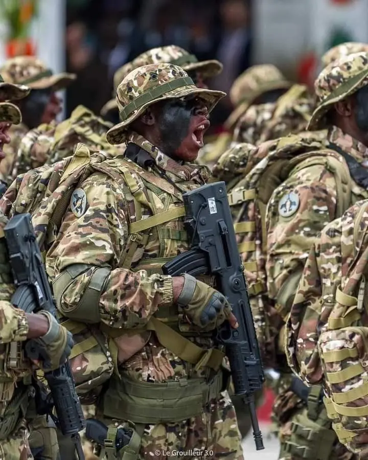Démonstration de l’armée ivoirienne à Cotonou