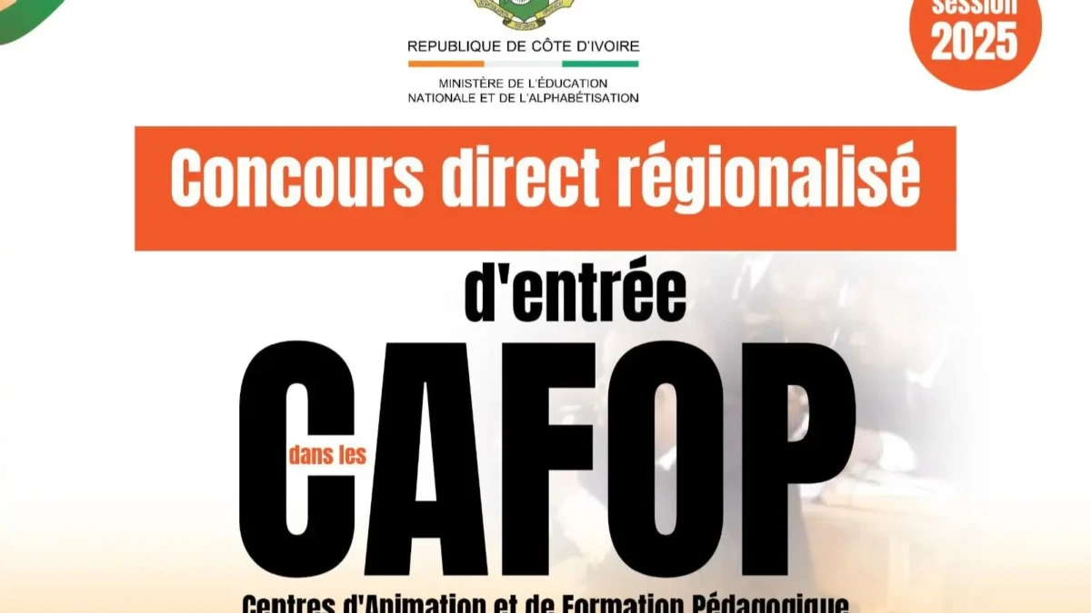 Côte d’Ivoire : voici les résultats du concours CAFOP-IA 2025