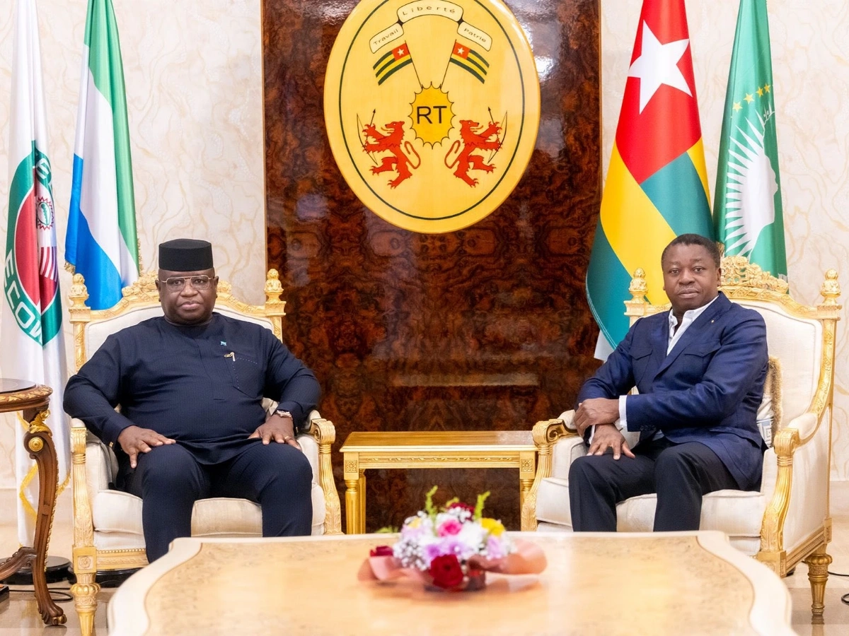 Togo : Julius Maada Bio reçu par Faure Gnassingbé
