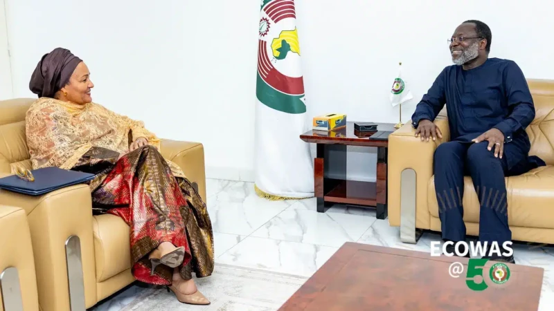 Omar Alieu Touray et Amina J. Mohammed - CEDEAO - ONU