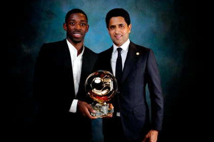 Ousmane Dembélé et Nasser al-Khelaïfi