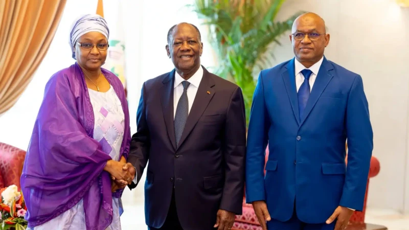 Alassane Ouattara reçoit 5 ambassadeurs, dont le Niger et l'UE
