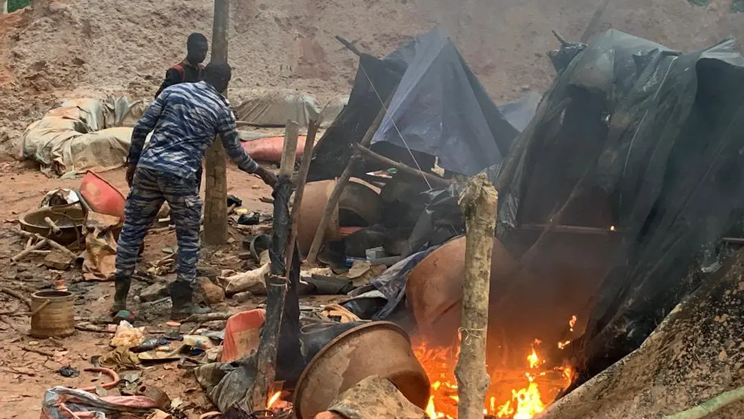 Côte d’Ivoire : des sites d’orpaillage illégal détruits