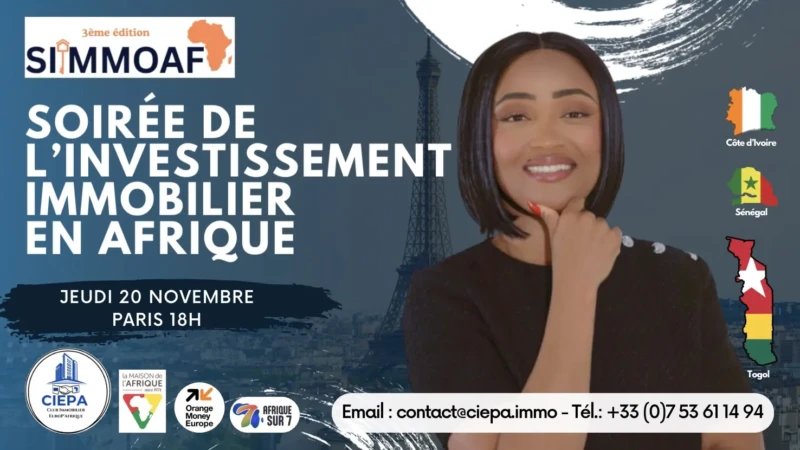 SIIMMOAF Soirée de l’investissement immobilier en Afrique
