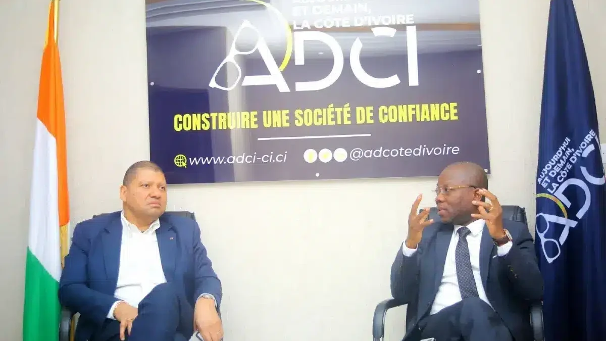 Assalé Tiémoko et Jean-Louis Billon