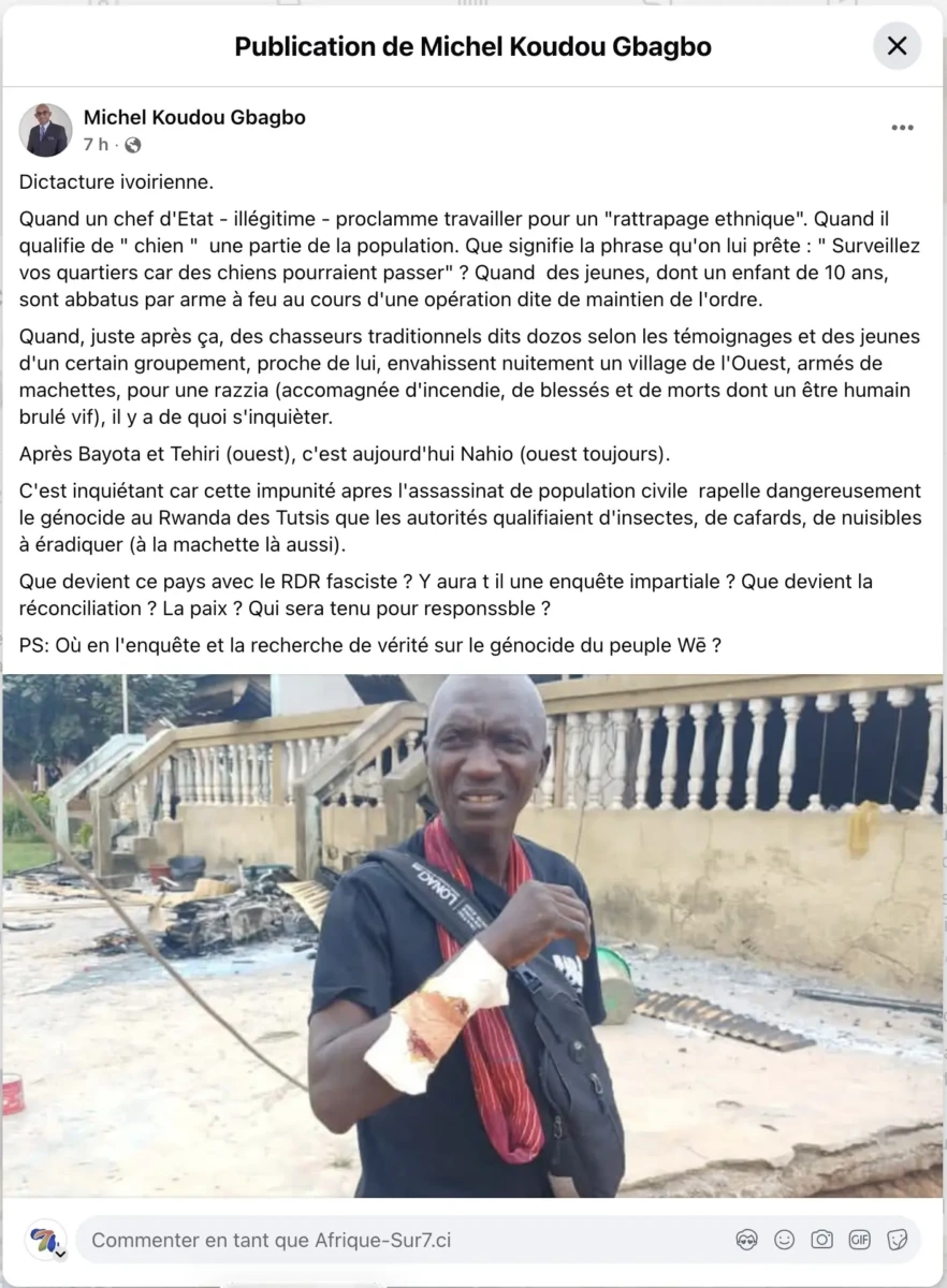 drame de nahio, en pays bété, dans l'ouest de la Côte d'ivoire