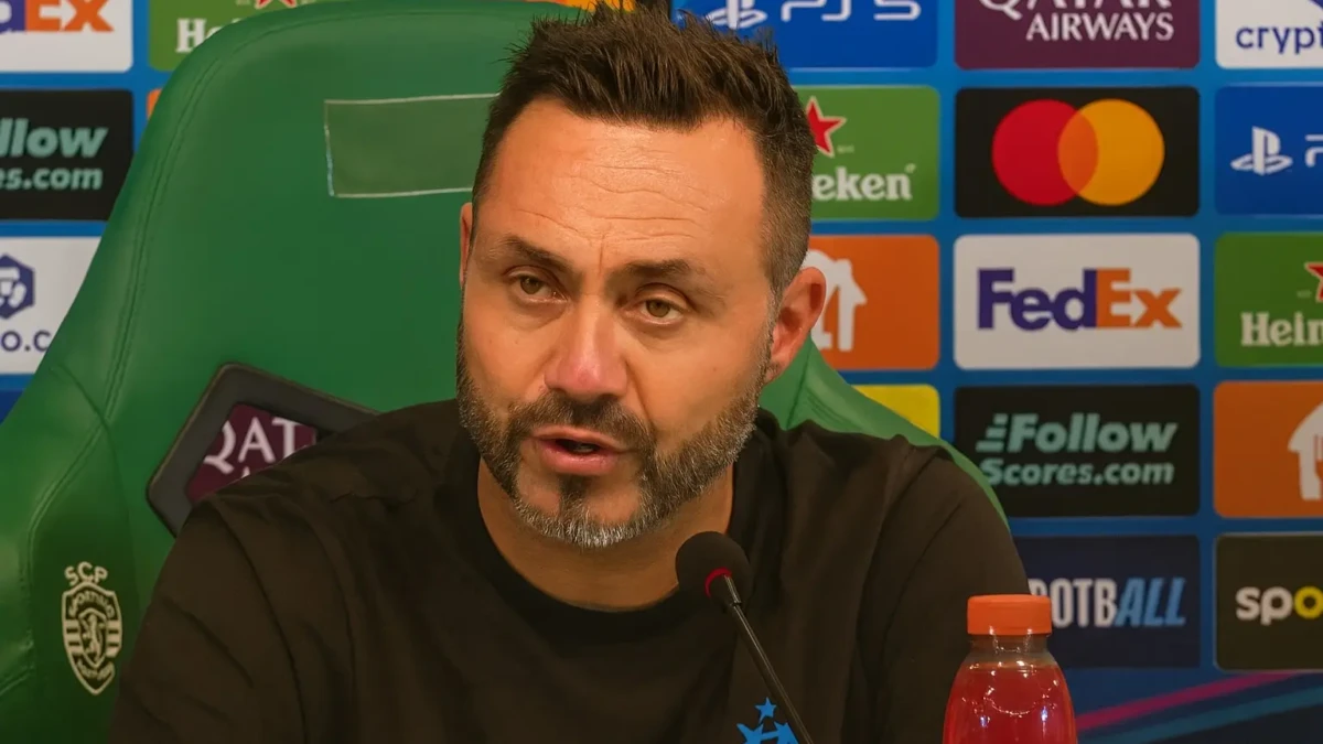 Sporting - OM - Mauvaise énergie avant le choc, la compo de De Zerbi