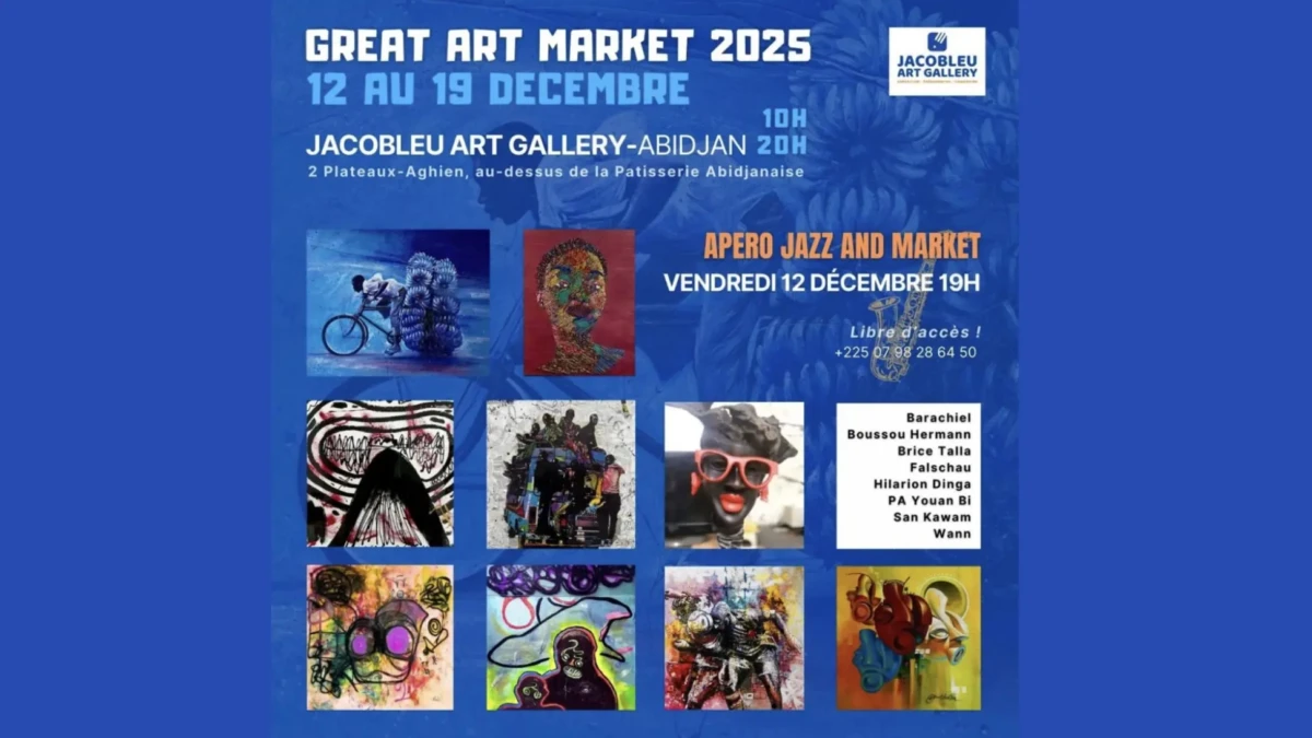 Great Art Market 2025 - Abidjan accueille le grand marché des talents à Jacobleu Art Gallery