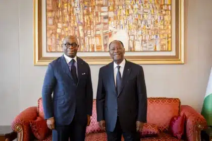 Côte d'Ivoire : Alassane Ouattara échange avec Serge Ekué (BOAD)