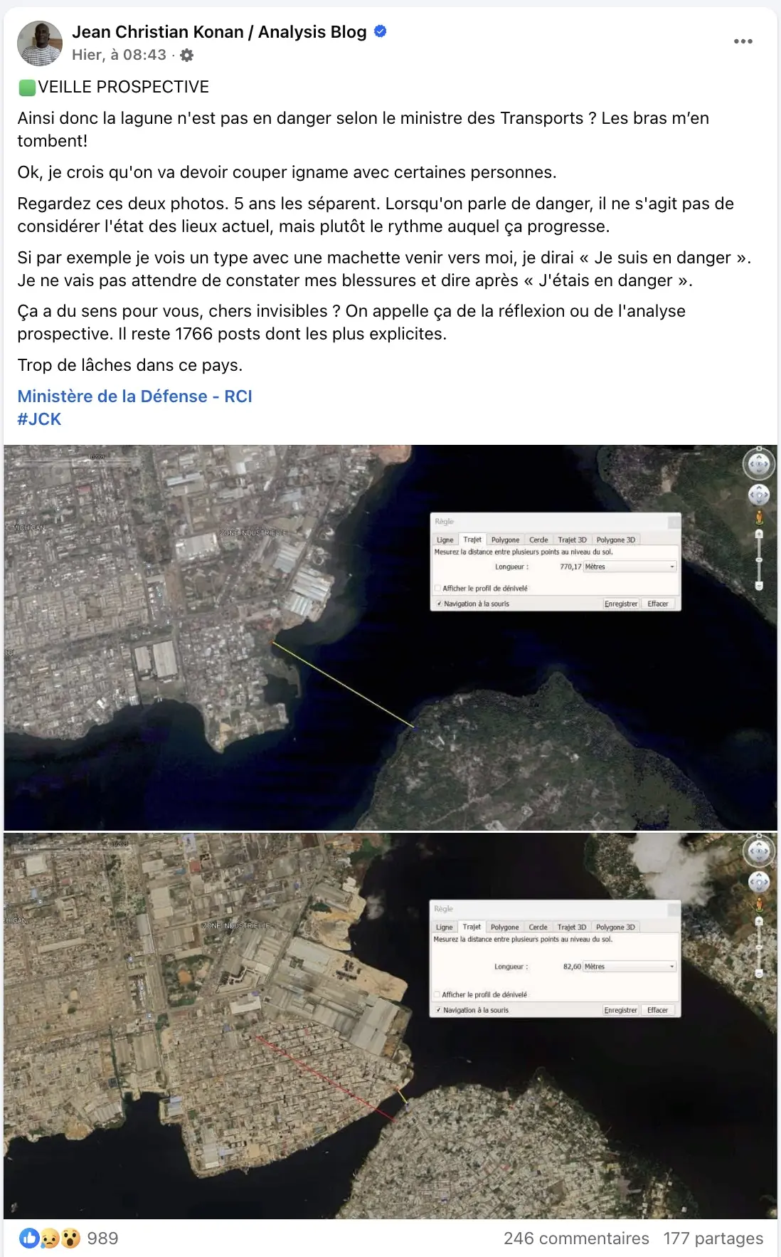 la lagune ébrié menacée par le remblayage sauvage