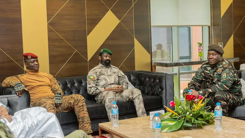 États du Sahel (AES) - Ibrahim Traoré - Assimi Goïta et A. Tiani