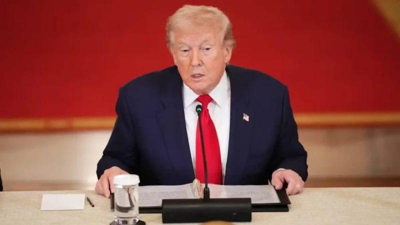 Photo de Donald Trump, président des Etats-Unis qui veut reconquérir l'AES