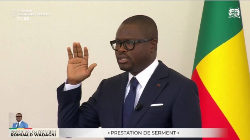 Le Bénin installe Romuald Wadagni, son 5e président depuis 1990