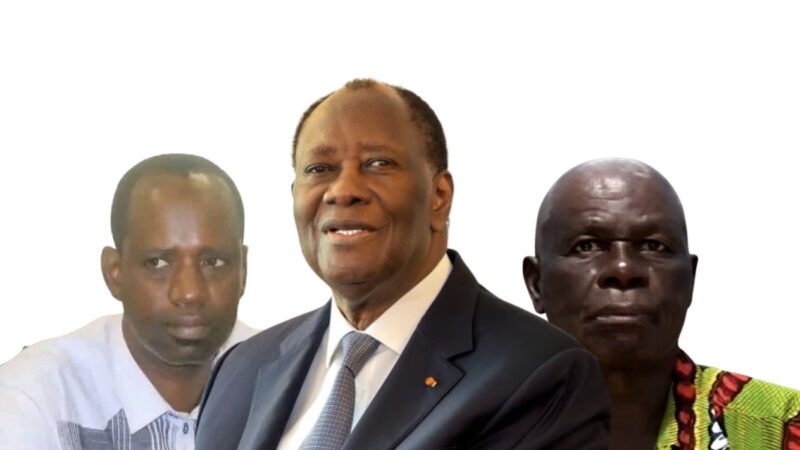 komé bakary - Alassane Ouattara et Alloui Brou Jacques