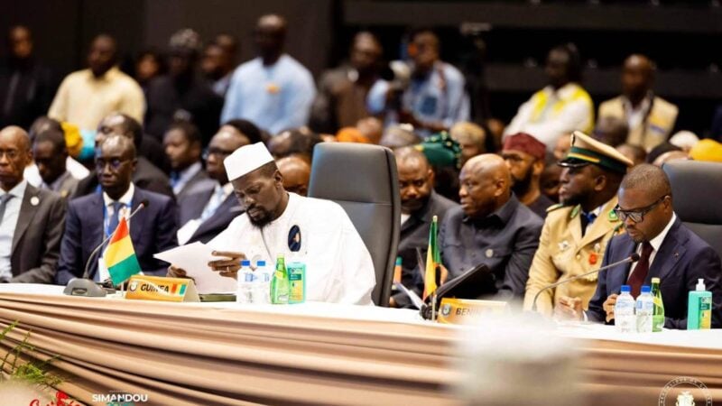 CEDEAO : sévère réquisitoire de Mamadi Doumbouya