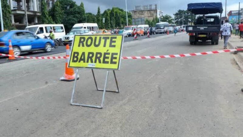 Côte d'Ivoire : l'armée annonce la fermeture de l'axe Siporex-Keneya