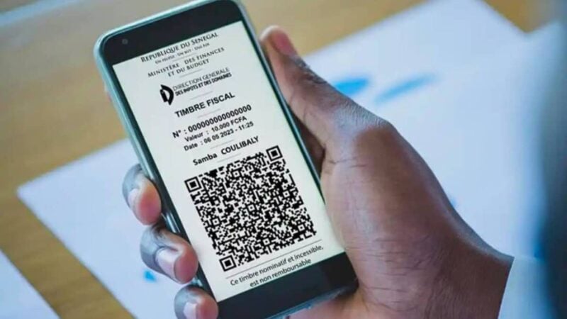 Sénégal : fini le timbre fiscal en papier, place au QR code