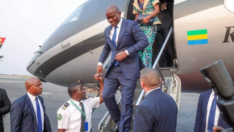 Brice Clotaire Oligui Nguema en visite à Abidjan