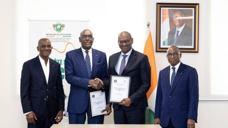 Enseignement technique : la Côte d'Ivoire signe un accord stratégique avec NSIA banque