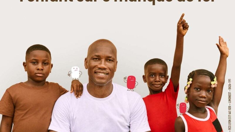Santé infantile : Nursie Family et Didier Drogba s'allient contre la carence en fer avec « Fort comme le Fer »